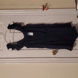 Navy Blue Romper off the shoulder